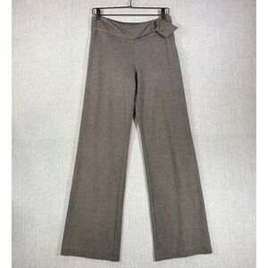 Trina Turk Los Angeles Gray Wide Leg Buckle Trousers Style 2108512